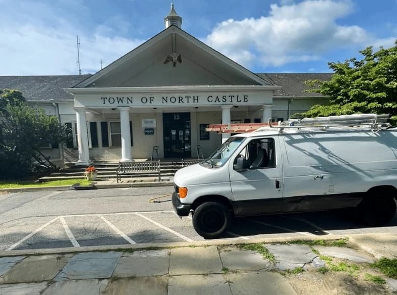 Parma Power Washing commercial cleaning team at work in Parma business district